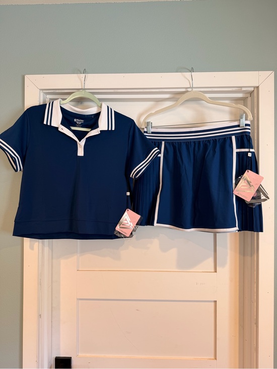 Athletex Other - Navy Women's Tennis Polo & Skort Set